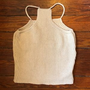 Cute sweater material tank top!
